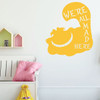 Cheshire Cat Wall Decal Art - We're All Mad Here - Vinyl Decor for Girls, Boys, Teen's Bedroom Decoration