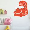 Cheshire Cat Wall Decal Art - We're All Mad Here - Vinyl Decor for Girls, Boys, Teen's Bedroom Decoration