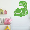 Cheshire Cat Wall Decal Art - We're All Mad Here - Vinyl Decor for Girls, Boys, Teen's Bedroom Decoration