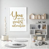 Children Wall Decal - You Are My Greatest Adventure - Vinyl Decorations for Boy's Bedroom, Playroom or Study Area