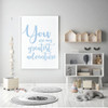 Children Wall Decal - You Are My Greatest Adventure - Vinyl Decorations for Boy's Bedroom, Playroom or Study Area