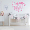 Children's Room Wall Decal - Dreamer - Vinyl Decoration for Playroom, Bedroom, Home or Nursery Decor