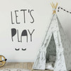 Children's Room Wall Decal - Let's Play - Boys or Girl's Bedroom Decoration, Playroom or Nursery Room Decor
