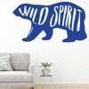Children's Room Wall Decal - Wild Spirit with Bear Silhouette - Boys or Girl's Bedroom Decoration, Playroom or Nursery Room Decor