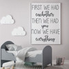 Children's Wall Decal - We First Had Each Other - Vinyl Decorations for Boy's Bedroom, Playroom or Study Area