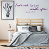 Christian Wall Decal - Fear Not For I Am With You - Vinyl Decor for Bedroom, Living room and Family Room Decoration