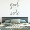 Christian Wall Decal - God Is On Our Side - Vinyl Art Home Decor for Bedroom or Living Room Decoration