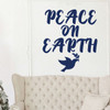 Christmas Decoration - Peace On Earth - Holiday Vinyl Wall Decal for Living Room or Home Decoration