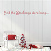 Christmas Themed Lettering Vinyl Wall Decor