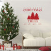 Christmas Tree Wall Decal - Farm Fresh Pine, Fir, Spruce, Cedar - Holiday Vinyl Decor for Living Room or Home Decoration