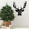 Christmas Tree Wall Decal Decor - Merry Christmas Y'all - Deer Silhouette - Holiday Vinyl Stickers for Living Room or Home Decoration