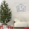 Christmas Wall Decal - A Stable Foundation - Holiday Vinyl Stickers for Living Room, Family Room Decor or Home Decoration