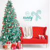 Christmas Wall Decal - Candy Canes - Holiday Vinyl Decor for Living Room or Home Decoration