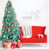 Christmas Wall Decal - Candy Canes - Holiday Vinyl Decor for Living Room or Home Decoration