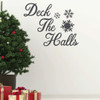 Christmas Wall Decal - Deck The Halls Decor - Holiday Vinyl Stickers for Living Room, Family Room or Home Decoration