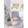 Christmas Wall Decal - Joy - Holiday Vinyl Decor for Living Room or Home Decoration