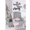 Christmas Wall Decal - Let Heaven And Nature Sing - Holiday Vinyl Decor for Living Room or Home Decoration