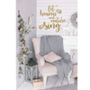 Christmas Wall Decal - Let Heaven And Nature Sing - Holiday Vinyl Decor for Living Room or Home Decoration