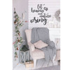 Christmas Wall Decal - Let Heaven And Nature Sing - Holiday Vinyl Decor for Living Room or Home Decoration