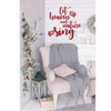 Christmas Wall Decal - Let Heaven And Nature Sing - Holiday Vinyl Decor for Living Room or Home Decoration