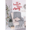 Christmas Wall Decal - Let Heaven And Nature Sing - Holiday Vinyl Decor for Living Room or Home Decoration