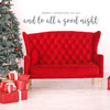 Christmas Wall Decal - Merry Christmas To All - Holiday Vinyl Stickers for Living Room, Family Room Decor or Home Decoration