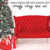 Christmas Wall Decal - Our Cheeks Are Nice & Rosy - Holiday Vinyl Decor for Living Room or Home Decoration