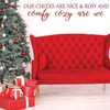 Christmas Wall Decal - Our Cheeks Are Nice & Rosy - Holiday Vinyl Decor for Living Room or Home Decoration