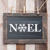 Christmas Wall Decor - Noel Vinyl Decal With Snow Flake For Christmas Or Winter Home Decoration