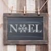Christmas Wall Decor - Noel Vinyl Decal With Snow Flake For Christmas Or Winter Home Decoration