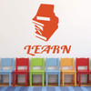Classroom Decor Learn Quote with Book Silhouettes