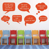 Classroom Decorations- Customized Classroom Rules Speech Bubbles Vinyl Wall Sign Decals for Children, Playrooms, Preschools, Libraries and Teachers.