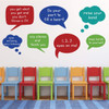 Classroom Decorations- Customized Classroom Rules Speech Bubbles Vinyl Wall Sign Decals for Children, Playrooms, Preschools, Libraries and Teachers.