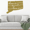 Connecticut Wall Decal - State Silhouette Vinyl Art for Home Decor, Living Room or Family Room Decoration