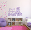 Cowgirl Room Decor Decal