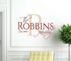 Custom Family Name Wall Decal - Personalized Vinyl Home Decor for Wedding or Housewarming Gift - Living Room Decoration - Elegant Wall Art with Marriage Established Year