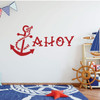 Custom Name Anchor and Chain Wall Decal Vinyl Sticker