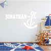 Custom Name Anchor and Chain Wall Decal Vinyl Sticker
