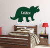Custom Name Dinosaur Wall Decals - Triceratops - Personalized Dinosaur Wall Art, Dinosaur Wall Decals For the Children Room Decorations, Playroom Decor, and Preschool Classroom Decorations