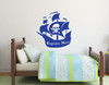 Custom Name Pirate Ship Wall Decal Vinyl Sticker