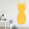 Pineapple Wall Decor - Be A Pineapple Stand Tall - With Hawaiian Tropical Pineapple Design - Pineapple Removable Sticker -Teen Girl Bedroom Decoration - Home Decor Decal for Bedroom, Playroom, Family Room, or Office
