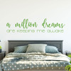 A Million Dreams Vinyl Wall Decal
