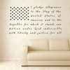American Flag Pledge of Allegiance Vinyl Wall Decal