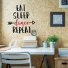 Eat, Sleep, Dance, Repeat Vinyl Wall Decal Sticker