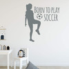 Girls Soccer Player Wall Decal