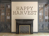Happy Harvest Quote - Vinyl Wall Decal for Home, Family Room, Barn or Front Door Decoration - Fall Decor - Use Indoor or on Outdoor Windows