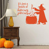 Hocus Pocus Halloween Decoration Movie Quote ' 'It Just a Bunch of Hocus Pocus' ' Halloween Witch Silhouette 'Fall Vinyl Decor for the Home , Door, or Windows - Party Decorations ' A Variety of Sizes and Colors Available - Spooky Theme Vinyl