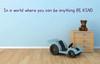 in a World Where You Can Be Anything Be Kind Vinyl Sticker for Home or Classroom