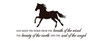 Inspirational Quote God Made The Horse Wall Sticker