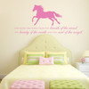 Inspirational Quote God Made The Horse Wall Sticker